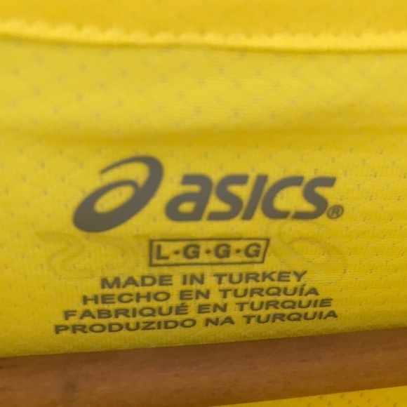 Asics Speed Women’s Longsleeve tee Running Biking Training Yellow Sz L - Picture 3 of 11